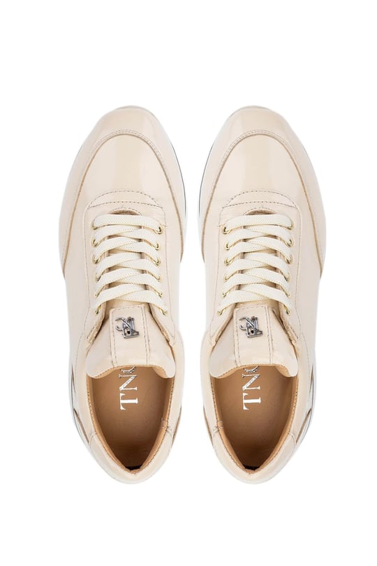 Tamer Tanca Kadın Hakiki Deri Bej Rugan Sneakers & Spor Ayakkabı