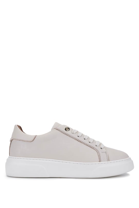 Tamer Tanca Kadın Hakiki Deri Bej Sneakers & Spor Ayakkabı