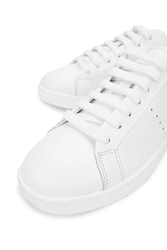 Tamer Tanca Kadın Hakiki Deri Beyaz/Gümüş Sneakers & Spor Ayakkabı