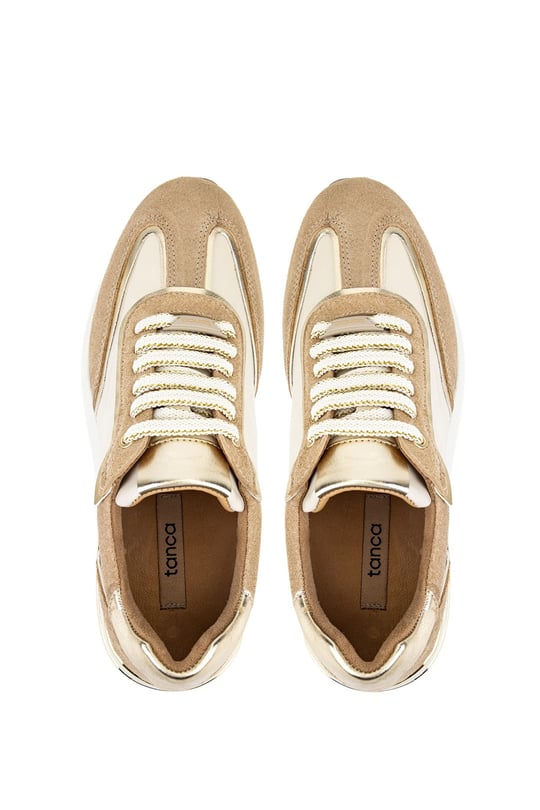 Tamer Tanca Kadın Hakiki Deri Pudra Sneakers & Spor Ayakkabı