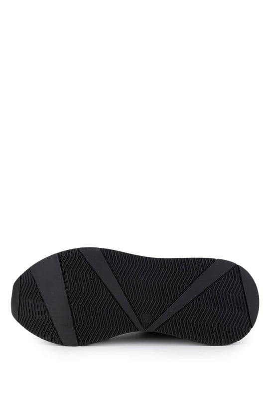 Tamer Tanca Kadın Hakiki Deri Siyah Rugan Sneakers & Spor Ayakkabı