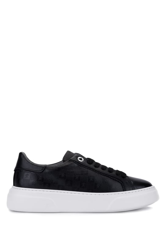 Tamer Tanca Kadın Hakiki Deri Siyah Sneakers & Spor Ayakkabı