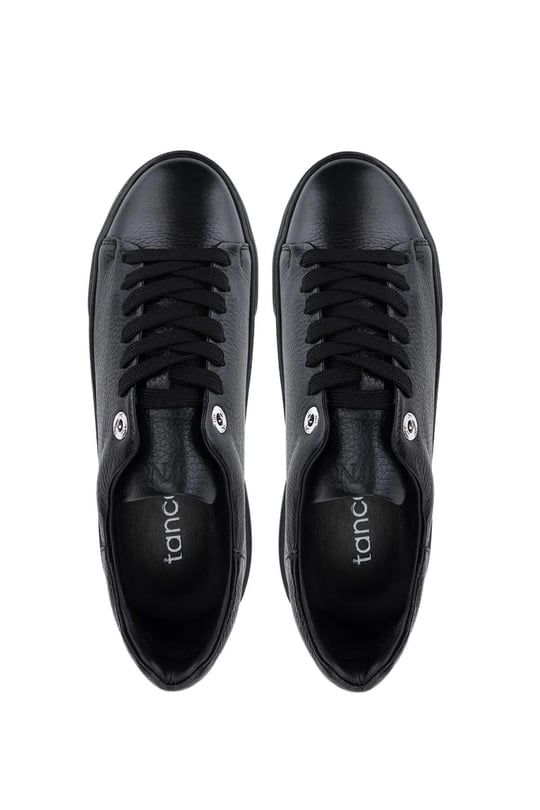 Tamer Tanca Kadın Hakiki Deri Siyah Sneakers & Spor Ayakkabı
