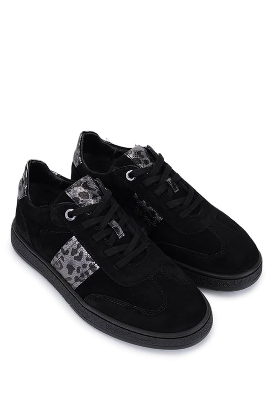 Tamer Tanca Kadın Hakiki Deri Siyah Sneakers & Spor Ayakkabı