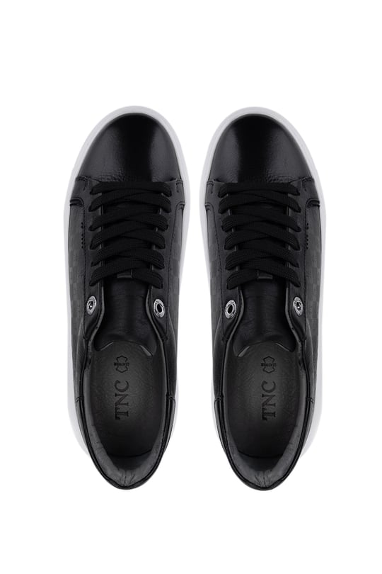 Tamer Tanca Kadın Hakiki Deri Siyah Sneakers & Spor Ayakkabı