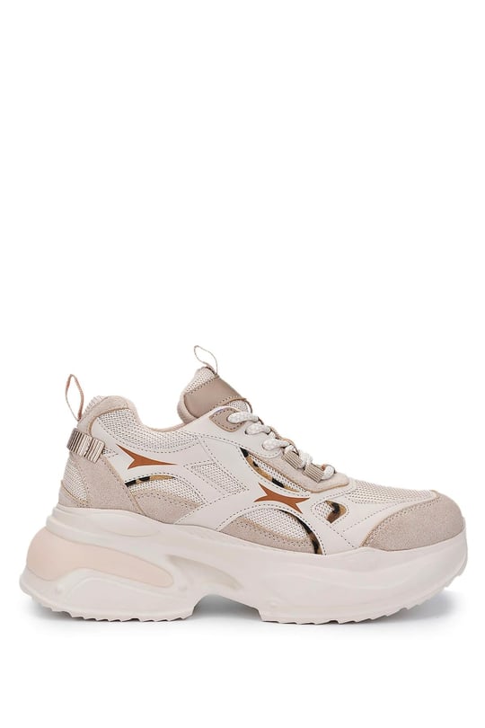 Tamer Tanca Kadın Tekstil/Vegan Bej Sneakers & Spor Ayakkabı
