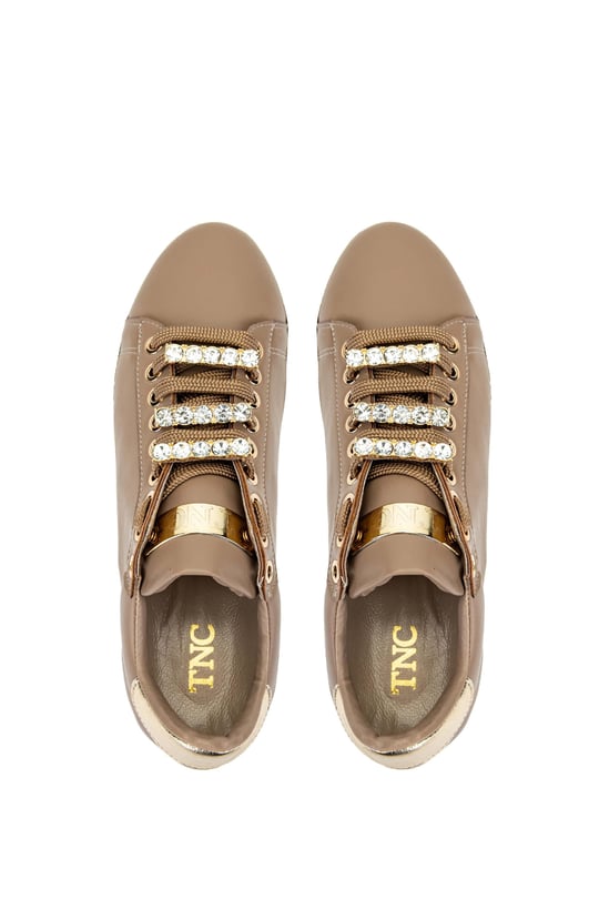 Tamer Tanca Kadın Vegan Bej Sneakers & Spor Ayakkabı