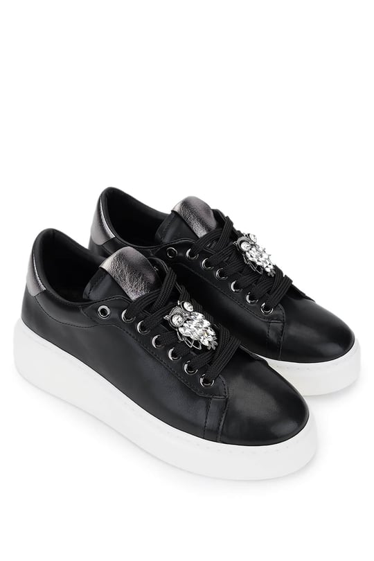 Tamer Tanca Kadın Vegan Siyah Sneakers & Spor Ayakkabı