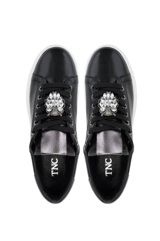 Tamer Tanca Kadın Vegan Siyah Sneakers & Spor Ayakkabı