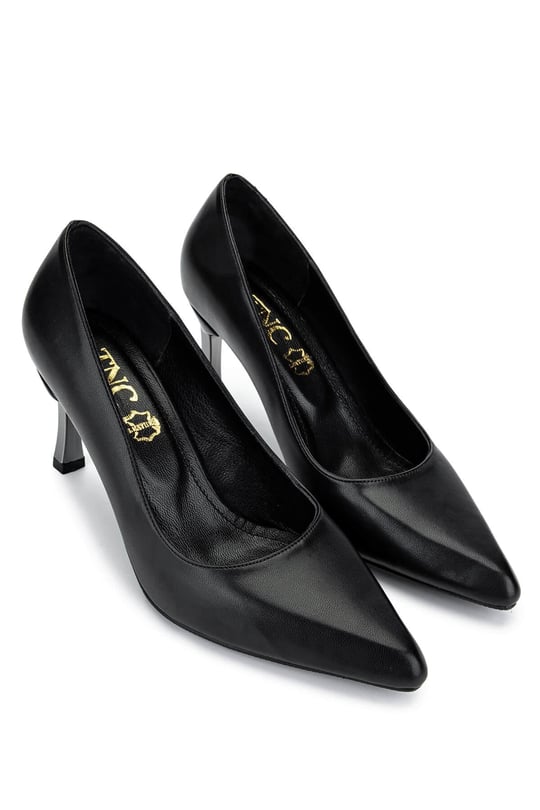 Tamer Tanca Kadın Vegan Siyah Stiletto Ayakkabı