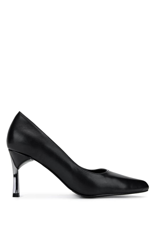 Tamer Tanca Kadın Vegan Siyah Stiletto Ayakkabı