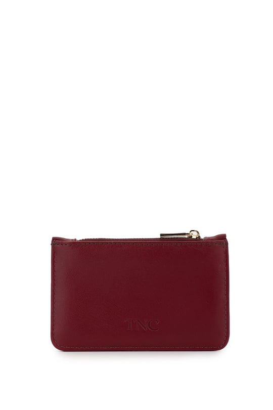 Tamer Tanca Unisex Hakiki Deri Bordo Kartlık