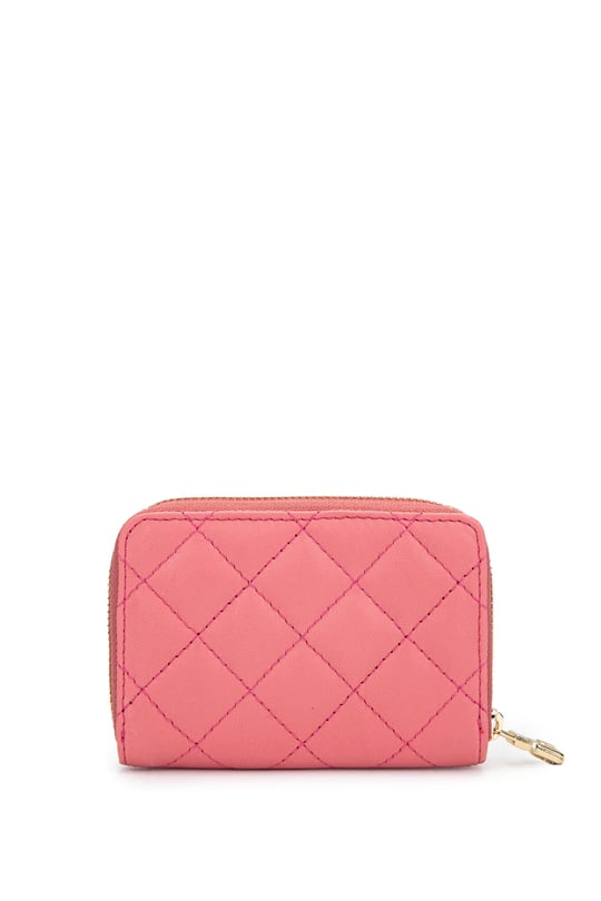 Tamer Tanca Unisex Hakiki Deri Pembe Cüzdan