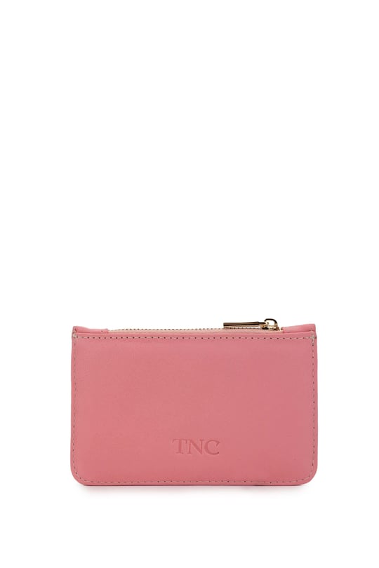 Tamer Tanca Unisex Hakiki Deri Pembe Kartlık