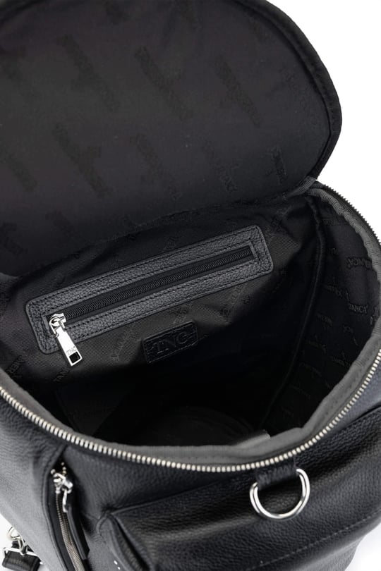 Tamer Tanca Unisex Hakiki Deri Siyah Floter Spor Çanta