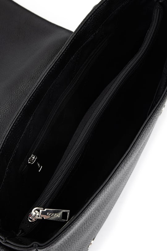 Tamer Tanca Unisex Hakiki Deri Siyah Postacı Çanta