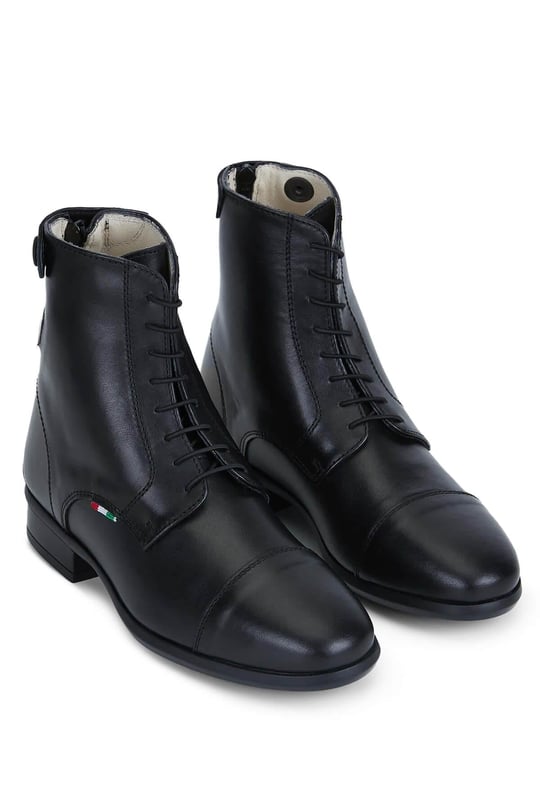 Tattini Unisex Hakiki Deri Siyah Binici Botu