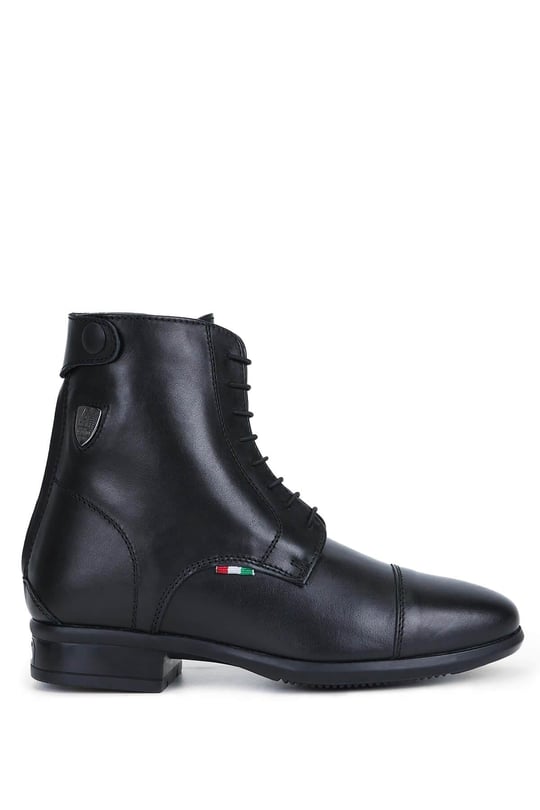 Tattini Unisex Hakiki Deri Siyah Binici Botu