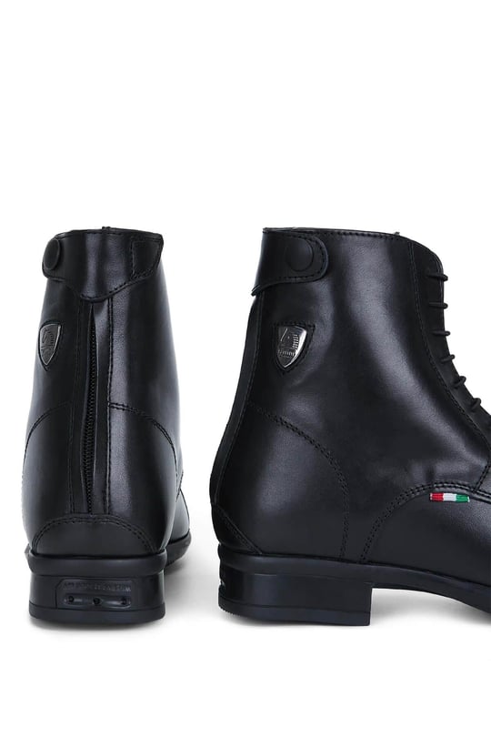 Tattini Unisex Hakiki Deri Siyah Binici Botu