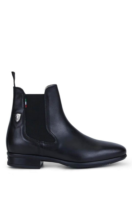 Tattini Unisex Hakiki Deri Siyah Binici Botu