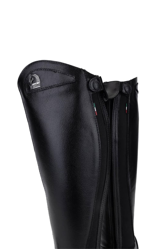 Tattini Unisex Hakiki Deri Siyah (Large) Binici Cizmesi Çizme