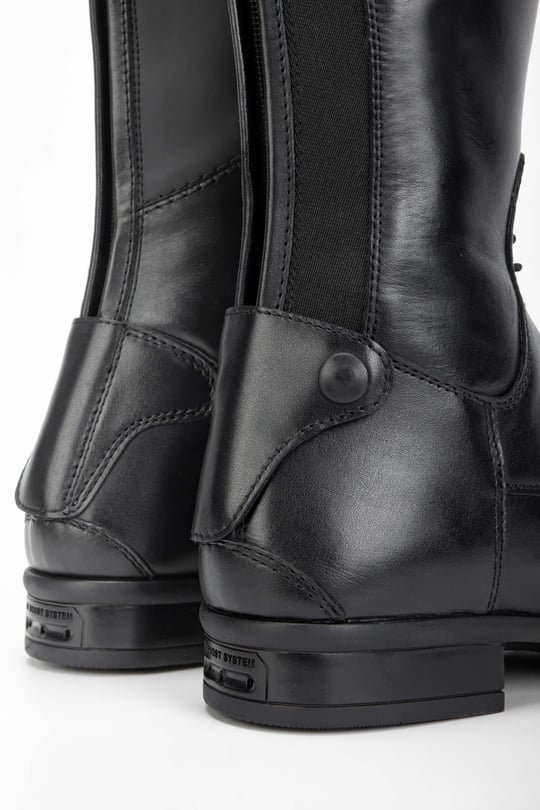 Tattini Unisex Hakiki Deri Siyah (Small) Binici Cizmesi Çizme