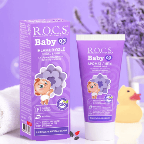 Rocs Baby Ihlamur Özlü Yutulabilir Diş Macunu 0-3 Yaş 35 ml