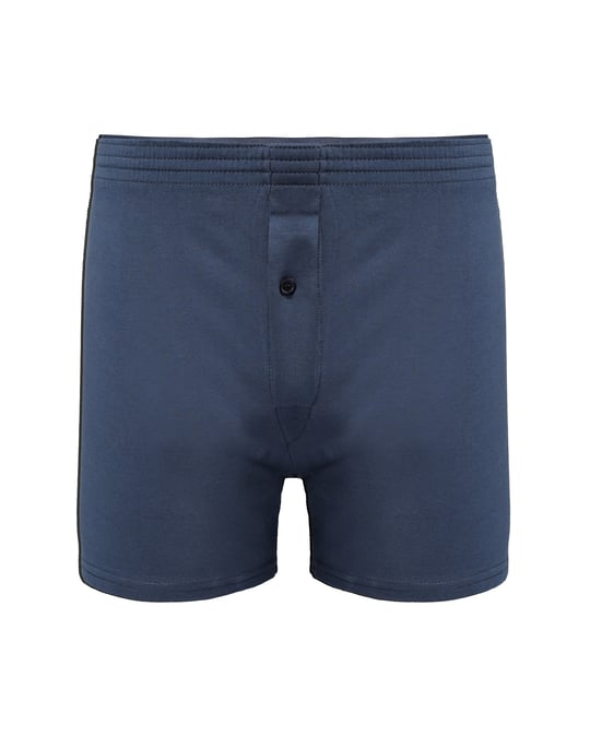 Erkek Havlu Bel Düğmeli Boxer Lacivert