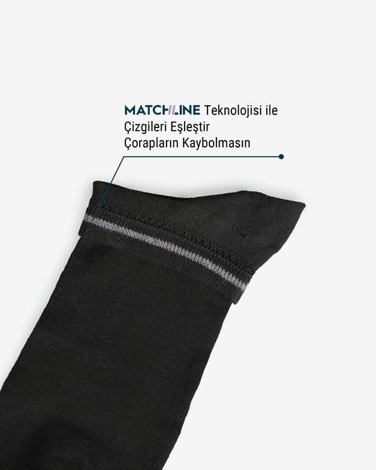 Erkek Premium Dikişsiz Bambu Patik Çorap Siyah