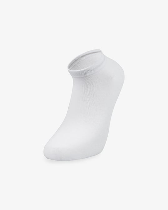 Erkek Premium Dikişsiz Bambu Patik Çorap Beyaz