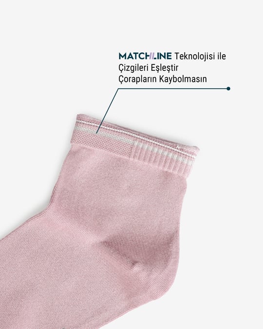 Kadın Premium Dikişsiz Modal Çorap Gülkurusu