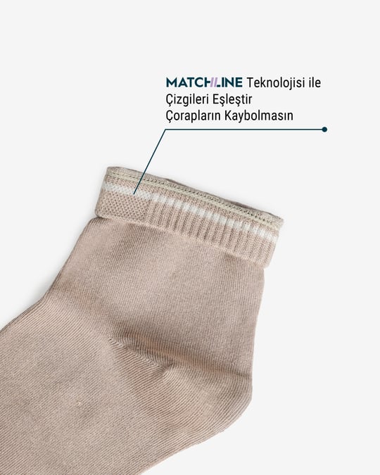 Kadın Premium Dikişsiz Modal Çorap Vizon