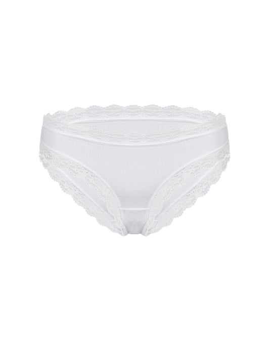 Kadın Premium Lyocell Slip Beyaz