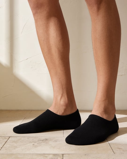 Unisex Premium Dikişsiz Görünmez Bambu Çorap Siyah 