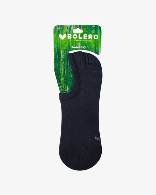 Unisex Premium Dikişsiz Görünmez Bambu Çorap Lacivert