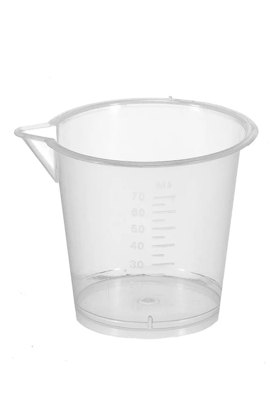 Plastik Sıvı Ölçüm Kabı 70 ml