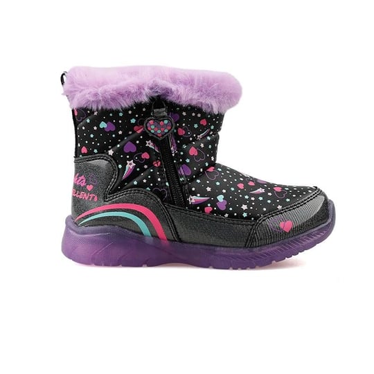 Skechers İllumi-Brights Çocuk Bot 302656N-BKLV Siyah