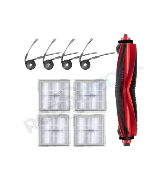 Roborock Q8 Max Pro (2025 Model!) Uyumlu Mopsuz Fırça Hepa Filtre Seti-9 Parça