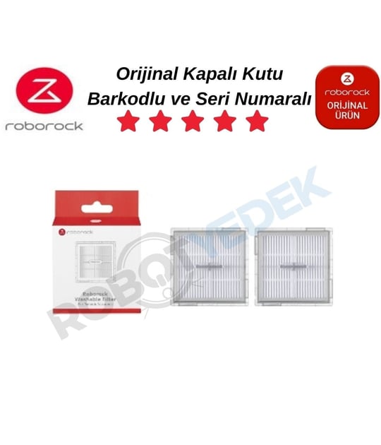 Roborock S8 Pro ve Plus Orijinal Hepa Filtre - 2 Adet 