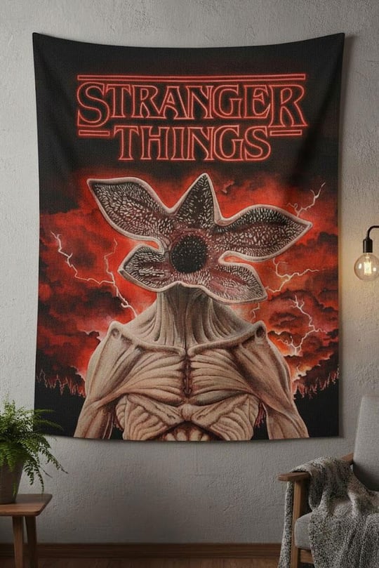 70 X 100 Cm Stranger Things Demogorgon Duvar Halısı 