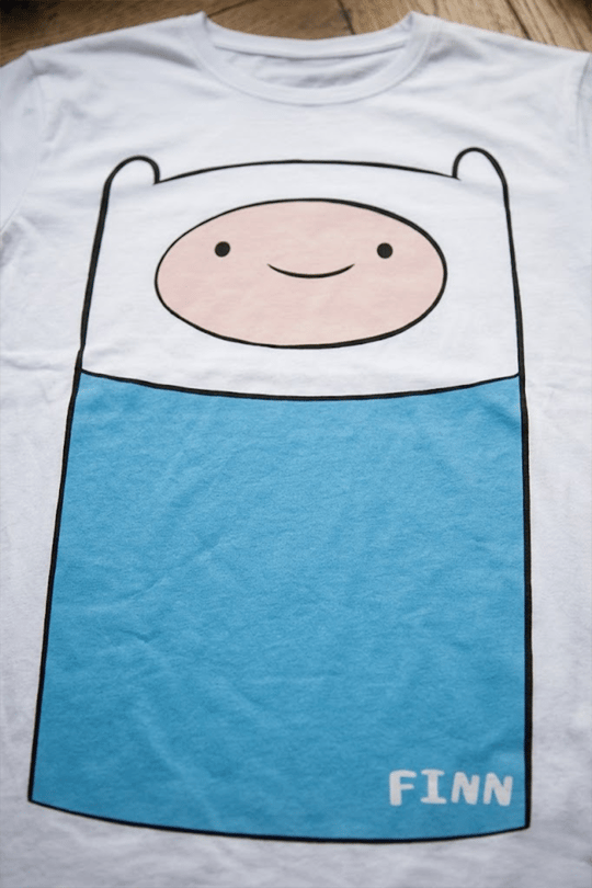 Beyaz Adventure Time Finn Y2K Unisex T-Shirt