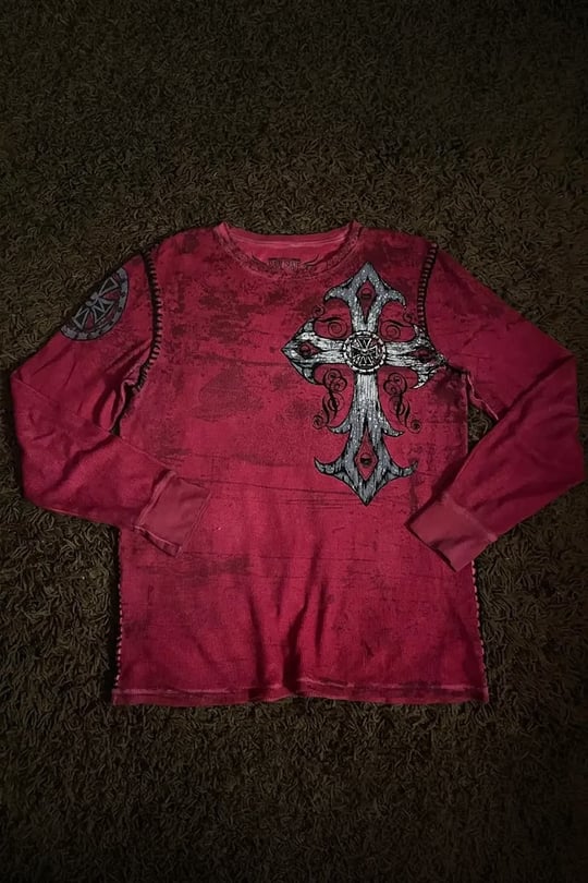 Bordo Redenption Gotik Wings Y2K Unisex Sweatshirt