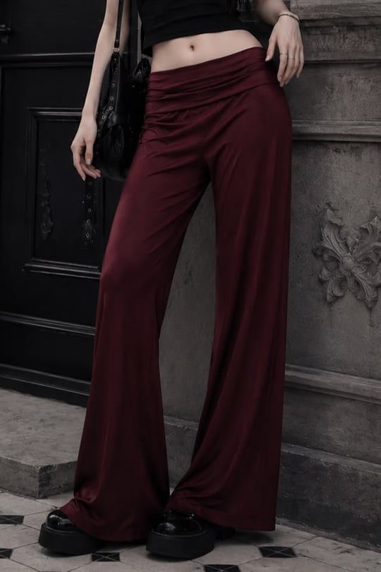 Bordo Subdued Yoga Pantolonu