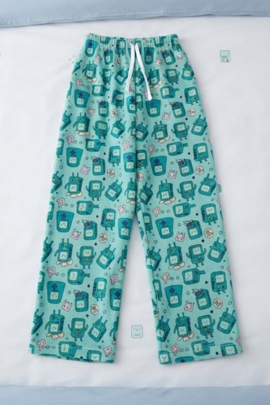 Mavi Adventure Time BMO Beli Lastikli Y2K Eşofman