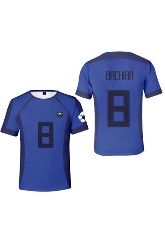 Mavi Anime Blue Lock 8 Bachira Forma Unisex T-shirt