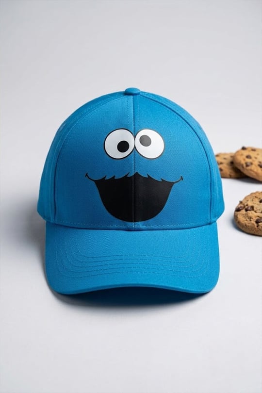 Mavi Cookie Monster Baseball Şapka