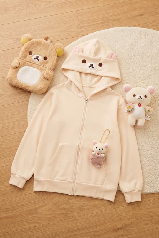 Pudra Rilakkuma Kawai Y2K Unisex Hırka