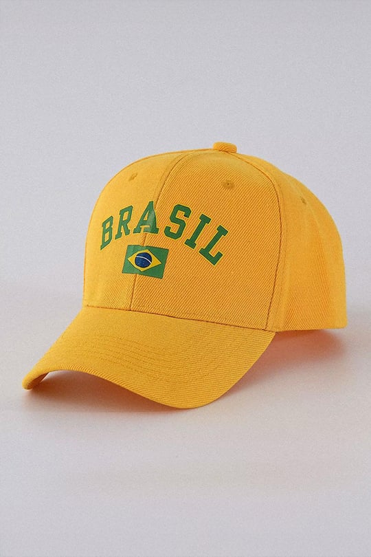 Sarı Brasil Y2K Baseball Şapka