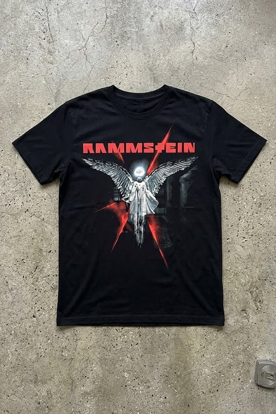 Siyah Rammstein Reise, Reise Y2K Unisex T-Shirt