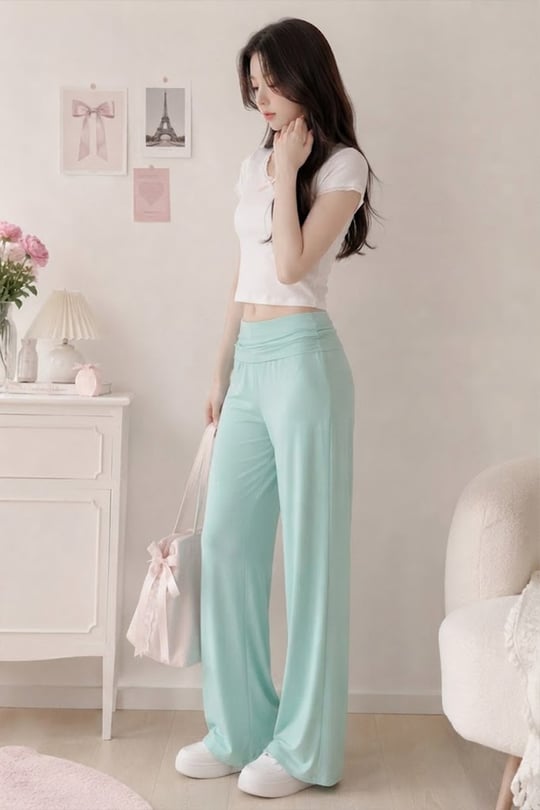 Turkuaz Subdued Yoga Pantolonu